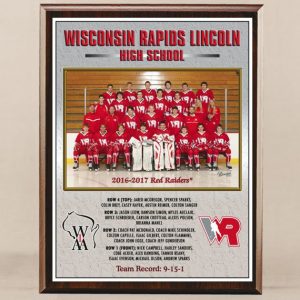 10-1/2 x 13 All Digital Team Photo Plaque for Hockey Champions