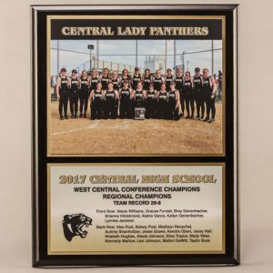 12 x 15 Classic Team Photo Plaque for Softball Champions