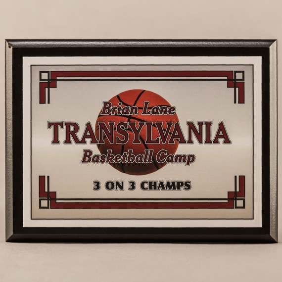 6x8-mvp-black-plaque-basketball-MVPCM6X8B 6 x 8 MVP Style Black Plaque - Basketball Champs