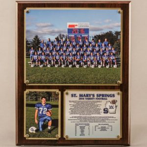 12 x 15 Traditional Team Photo Plaque for Football Champions