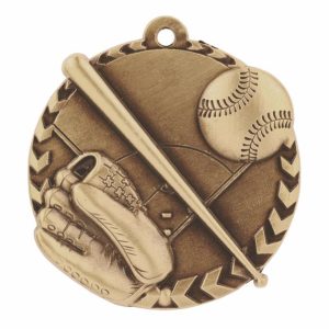Gold Baseball Medal - Also Available in Silver and Bronze