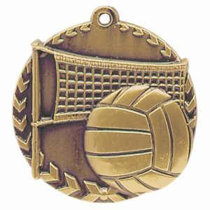 Gold Volleyball Medal - Also Available in Silver and Bronze