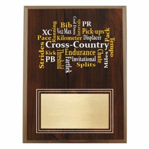 Amazing Competitor series Cross-Country cherry plaque