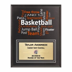 Amazing Competitor Series Basketball Black Plaque