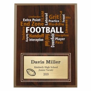 Amazing Competitor series Football cherry plaque