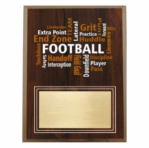 Amazing Competitor series football cherry plaque