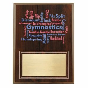 Amazing Competitor series gymnastics cherry plaque