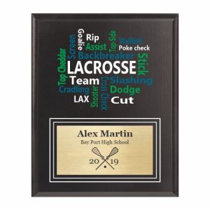 Amazing Competitor series lacrosse black plaque