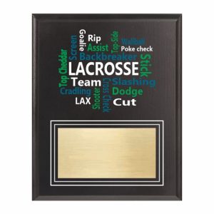 Amazing Competitor series lacrosse black plaque