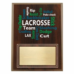 Amazing Competitor series lacrosse cherry plaque