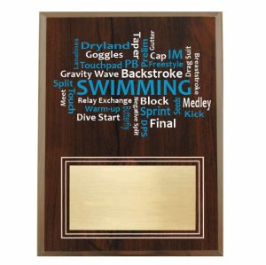Amazing Competitor series swimming cherry plaque
