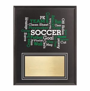 Amazing Competitor series soccer black plaque