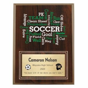 Amazing Competitor series Soccer cherry plaque