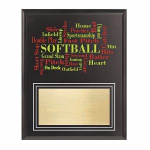 Amazing Competitor Series Softball Black Plaque