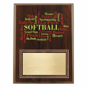 Amazing Competitor Series Sofball Cherry Plaque