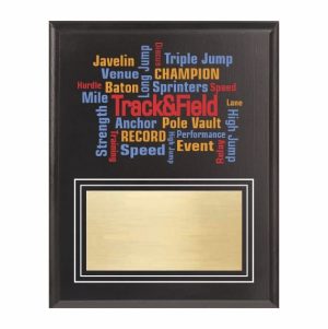 Amazing Competitor Series Track and Field Black Plaque