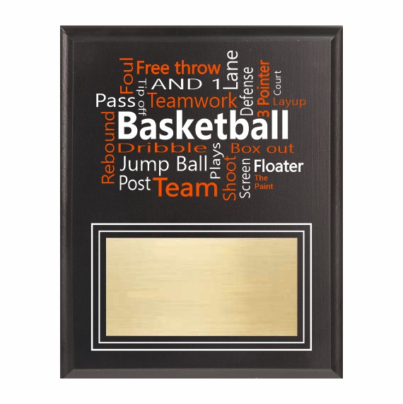 Amazing Competitor Series Basketball Black Plaque