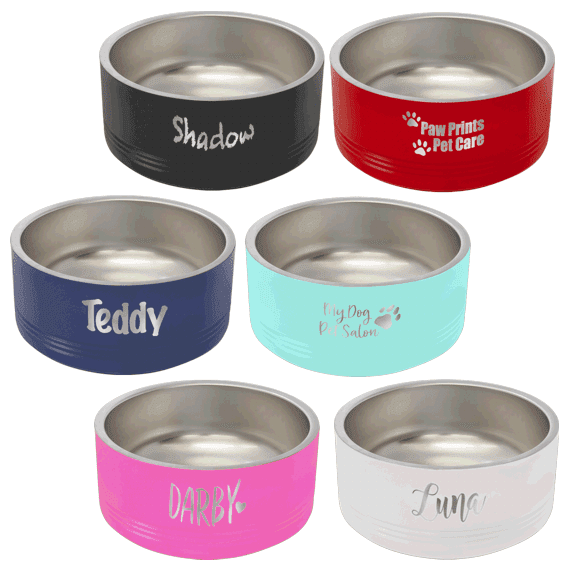 Medium Dog Bowl color options-website photo